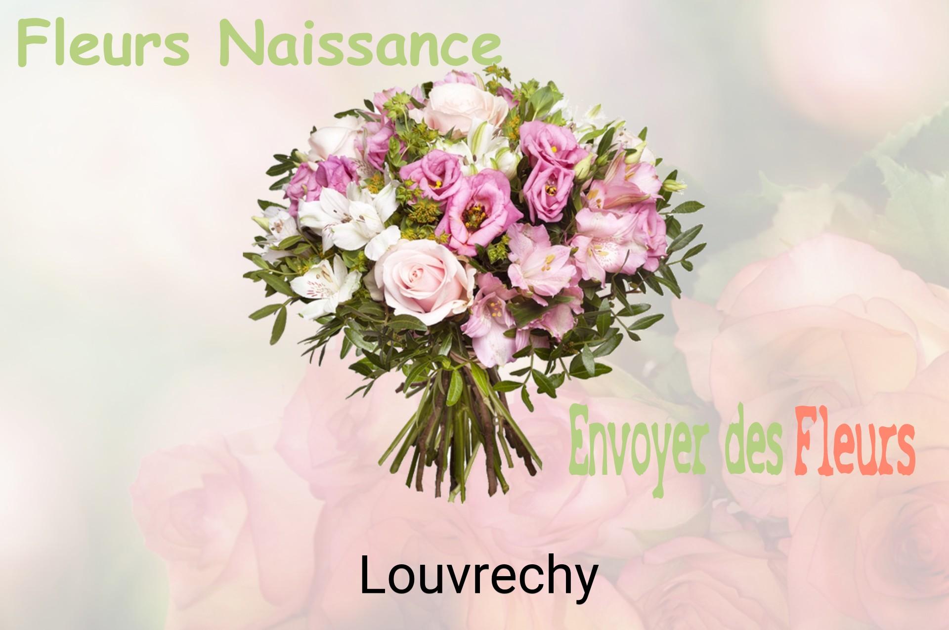 Bouquet de fleurs de naissance livré à Louvrechy